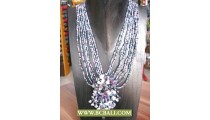Beading Necklaces mix Colors with Stone
